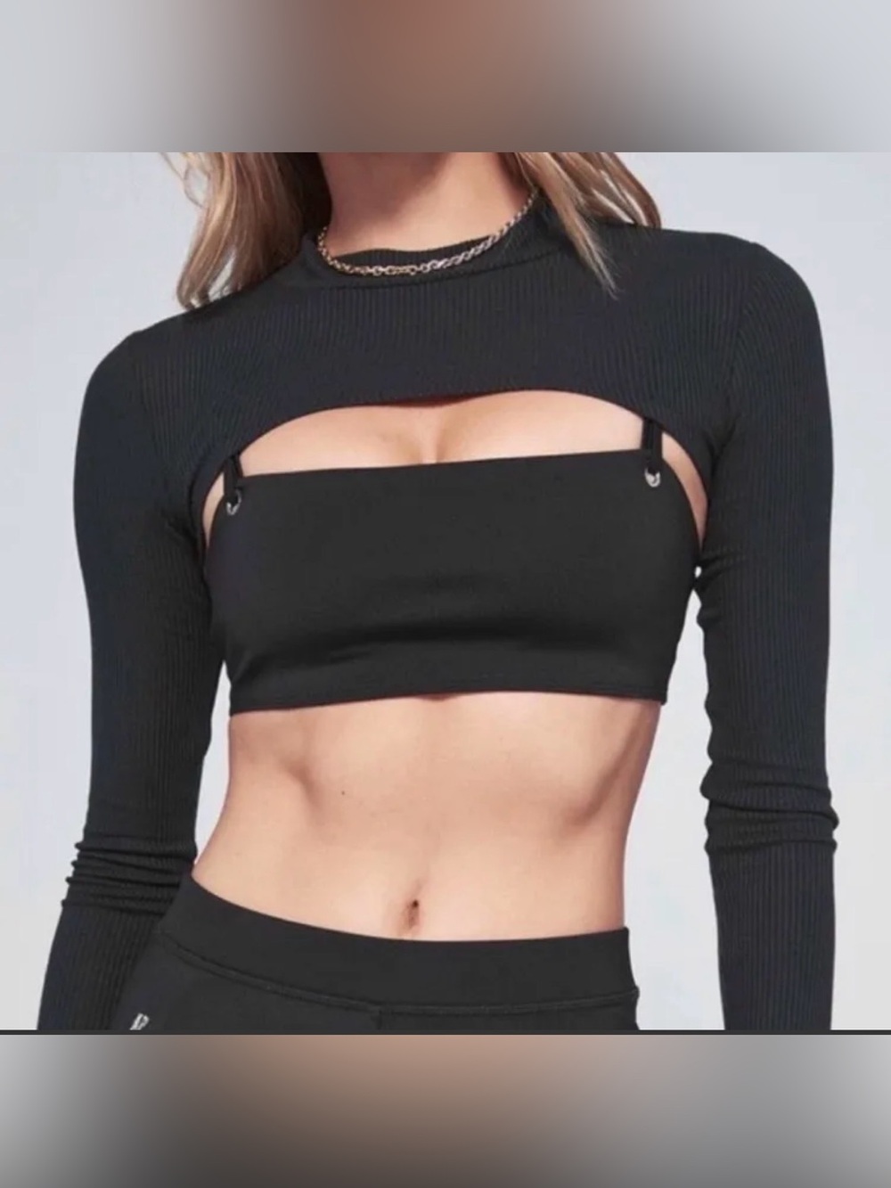 Alo Thrill Seeker Shrug in Black